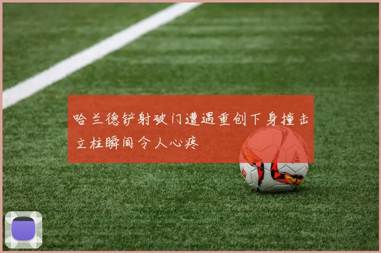 哈兰德铲射破门遭遇重创下身撞击立柱瞬间令人心疼
